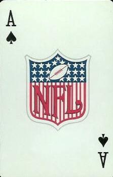 1963 Stancraft Playing Cards - Red Backs #A♠ NFL Logo Front
