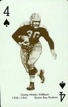 1963 Stancraft Playing Cards - Red Backs #4♠ Clarke Hinkle Front