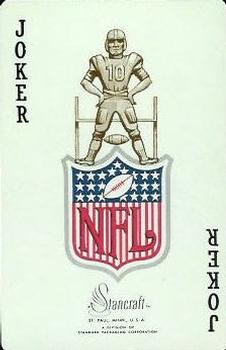 1963 Stancraft Playing Cards - Red Backs #JOKER NFL Logo w/Stancraft Logo Front