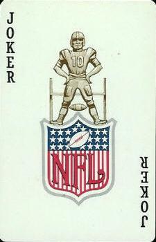 1963 Stancraft Playing Cards - Red Backs #JOKER NFL Logo Front