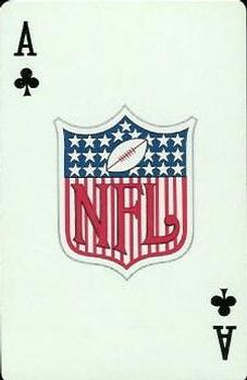 1963 Stancraft Playing Cards - Green Backs #A♣ NFL Logo Front