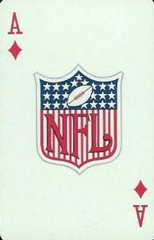 1963 Stancraft Playing Cards - Green Backs #A♦ NFL Logo Front