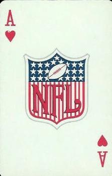 1963 Stancraft Playing Cards - Green Backs #A♥ NFL Logo Front