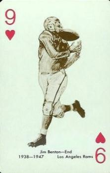 1963 Stancraft Playing Cards - Green Backs #9♥ Jim Benton Front