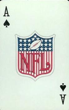 1963 Stancraft Playing Cards - Green Backs #A♠ NFL Logo Front