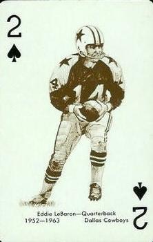 1963 Stancraft Playing Cards - Green Backs #2♠ Eddie LeBaron Front