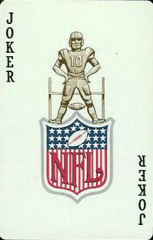 1963 Stancraft Playing Cards - Green Backs #JOKER NFL Logo Front
