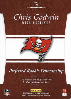 2017 Panini Preferred #195 Chris Godwin Back
