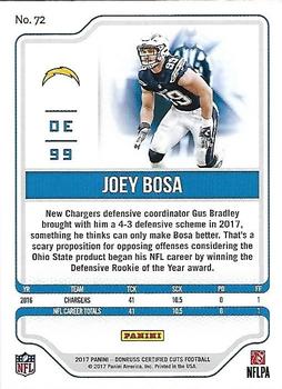 2017 Donruss Certified Cuts - Silver #72 Joey Bosa Back