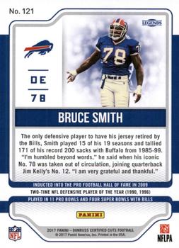 2017 Donruss Certified Cuts - Silver #121 Bruce Smith Back
