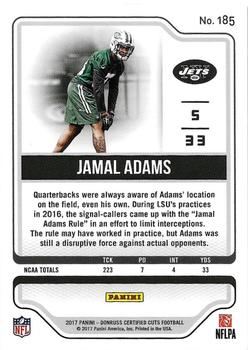 2017 Donruss Certified Cuts - Silver #185 Jamal Adams Back