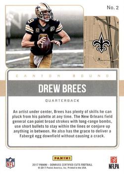 2017 Donruss Certified Cuts - Canton Bound #2 Drew Brees Back