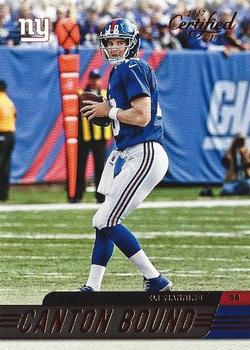 2017 Donruss Certified Cuts - Canton Bound #5 Eli Manning Front
