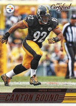 2017 Donruss Certified Cuts - Canton Bound #19 James Harrison Front