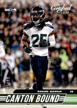 2017 Donruss Certified Cuts - Canton Bound Silver #18 Richard Sherman Front