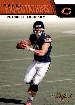 2017 Donruss Certified Cuts - Great Expectations #1 Mitchell Trubisky Front