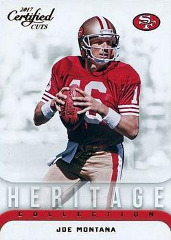2017 Donruss Certified Cuts - Heritage Collection #7 Joe Montana Front