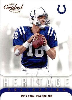 2017 Donruss Certified Cuts - Heritage Collection #9 Peyton Manning Front
