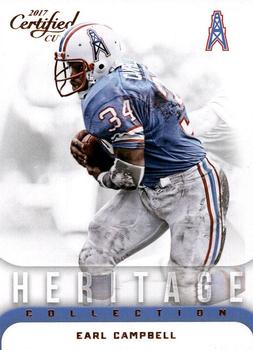 2017 Donruss Certified Cuts - Heritage Collection #16 Earl Campbell Front
