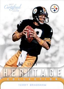 2017 Donruss Certified Cuts - Heritage Collection Silver #15 Terry Bradshaw Front
