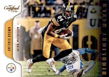 2017 Donruss Certified Cuts - Highlight Reels #1 Antonio Brown Front