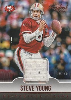 2017 Donruss Certified Cuts - Historical Pieces #34 Steve Young Front
