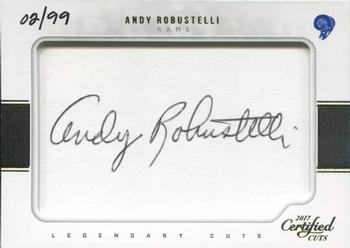 2017 Donruss Certified Cuts - Legendary Cuts #LC-AR Andy Robustelli Front