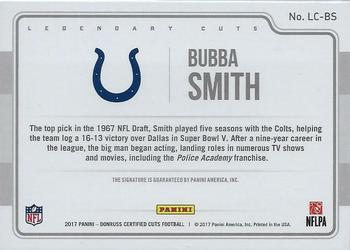 2017 Donruss Certified Cuts - Legendary Cuts #LC-BS Bubba Smith Back