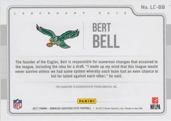 2017 Donruss Certified Cuts - Legendary Cuts #LC-BB Bert Bell Back