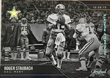 2017 Donruss Certified Cuts - Memorable Moments Silver #4 Roger Staubach Front