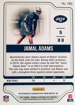 2017 Donruss Certified Cuts - Rookie Scripts #185 Jamal Adams Back