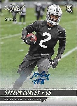 2017 Donruss Certified Cuts - Rookie Scripts Silver #170 Gareon Conley Front