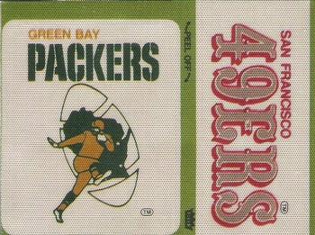 1976 Fleer Football Patches #NNO Green Bay Packers Logo / San Francisco 49ers Name Front