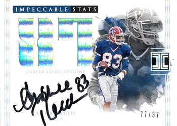 2017 Panini Impeccable - Impeccable Stats Autographs #IST-AR Andre Reed Front