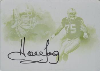 2017 Panini Impeccable - Indelible Ink Printing Plate Yellow #II-HL Howie Long Front