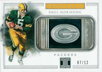 2017 Panini Impeccable - Silver Packers #GBP-3 Paul Hornung Front