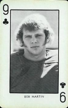1973 Nebraska Cornhuskers Playing Cards (Red Backs) #9♣ Bob Martin Front