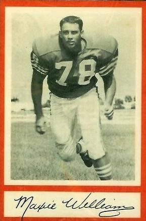 1967 Royal Castle Miami Dolphins #NNO Maxie Williams Front