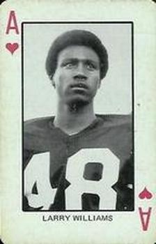 1974 Colorado Buffaloes Playing Cards - Gold Backs #A♥ Larry Williams Front