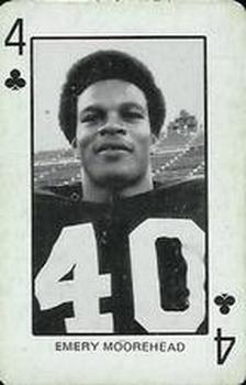1974 Colorado Buffaloes Playing Cards - Gold Backs #4♣ Emery Moorehead Front