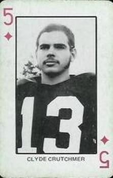 1974 Colorado Buffaloes Playing Cards - Gold Backs #5♦ Clyde Crutchmer Front