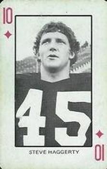 1974 Colorado Buffaloes Playing Cards - Gold Backs #10♦ Steve Haggerty Front