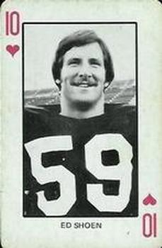1974 Colorado Buffaloes Playing Cards - Gold Backs #10♥ Ed Shoen Front