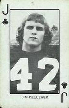 1974 Colorado Buffaloes Playing Cards - Gold Backs #J♣ Jim Kelleher Front