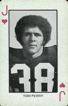1974 Colorado Buffaloes Playing Cards - Gold Backs #J♥ Tom Perry Front