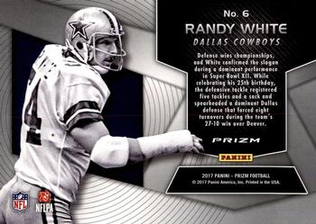 2017 Panini Prizm - Super Bowl MVPs Prizm #6 Randy White Back