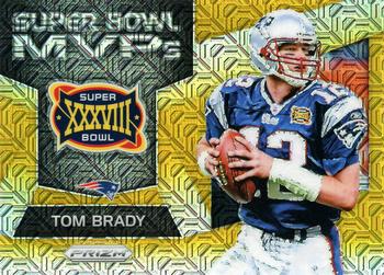 2017 Panini Prizm - Super Bowl MVPs Prizm Gold Mojo #33 Tom Brady Front