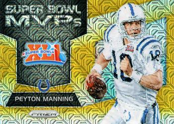 2017 Panini Prizm - Super Bowl MVPs Prizm Gold Mojo #34 Peyton Manning Front