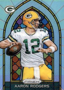 2017 Panini Prizm - Stained Glass Prizm #2 Aaron Rodgers Front