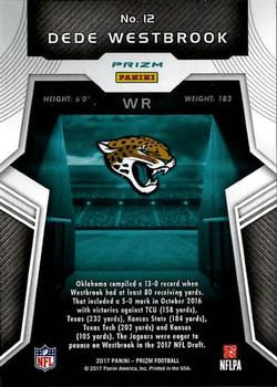 2017 Panini Prizm - Rookie Introductions Prizm Green #12 Dede Westbrook Back